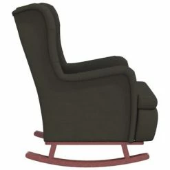 VidaXL Fauteuil avec pieds à bascule et tabouret Gris foncé Velours 13 VidaXL Fauteuil avec pieds à bascule et tabouret Gris foncé Velours -Fauteuils Soldes image 6 3121263
