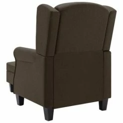 VidaXL Fauteuil avec repose-pied Marron Tissu 13 VidaXL Fauteuil avec repose-pied Marron Tissu -Fauteuils Soldes image 6 320155