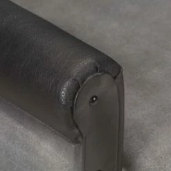 VidaXL Fauteuil Noir Cuir véritable et toile -Fauteuils Soldes image 6 320781