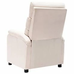 VidaXL Fauteuil inclinable Crème Tissu -Fauteuils Soldes image 6 321225