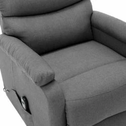 VidaXL Fauteuil inclinable Gris clair Tissu -Fauteuils Soldes image 6 321236
