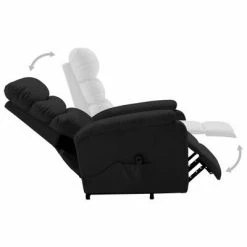 VidaXL Fauteuil inclinable Noir Similicuir -Fauteuils Soldes image 6 321276