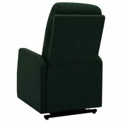 VidaXL Fauteuil inclinable sur pied Vert foncé Tissu -Fauteuils Soldes image 6 321338