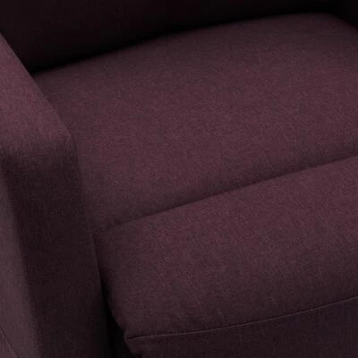 VidaXL Fauteuil inclinable sur pied Violet Tissu 8 VidaXL Fauteuil inclinable sur pied Violet Tissu – Image 6