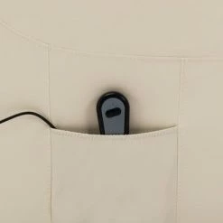 VidaXL Fauteuil inclinable Blanc crème Similicuir -Fauteuils Soldes image 6 321367