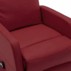 VidaXL Fauteuil inclinable Rouge bordeaux Similicuir 13 VidaXL Fauteuil inclinable Rouge bordeaux Similicuir -Fauteuils Soldes image 6 321370