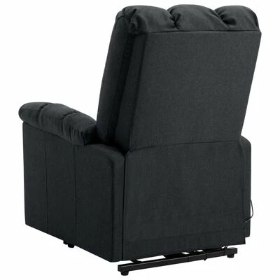 VidaXL Fauteuil inclinable Gris foncé Tissu 8 VidaXL Fauteuil inclinable Gris foncé Tissu – Image 6