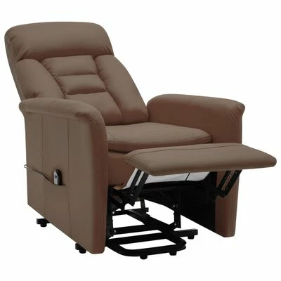 VidaXL Fauteuil inclinable Marron Similicuir 8 VidaXL Fauteuil inclinable Marron Similicuir – Image 6