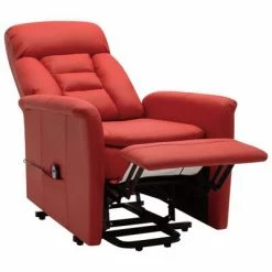 VidaXL Fauteuil inclinable Rouge bordeaux Similicuir -Fauteuils Soldes image 6 324011