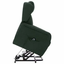 VidaXL Fauteuil inclinable Vert foncé Tissu -Fauteuils Soldes image 6 324027