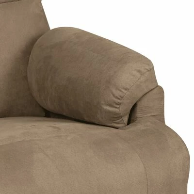 VidaXL Fauteuil inclinable Taupe Similicuir daim 8 VidaXL Fauteuil inclinable Taupe Similicuir daim – Image 6