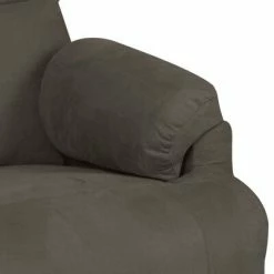 VidaXL Fauteuil inclinable Gris foncé Similicuir daim -Fauteuils Soldes image 6 324049