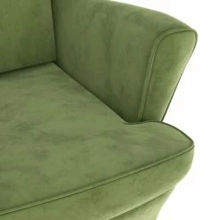 VidaXL Fauteuil Vert clair Velours 13 VidaXL Fauteuil Vert clair Velours -Fauteuils Soldes image 6 324062