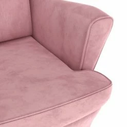 VidaXL Fauteuil Rose Velours 13 VidaXL Fauteuil Rose Velours -Fauteuils Soldes image 6 324063