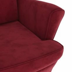 VidaXL Fauteuil Rouge bordeaux Velours -Fauteuils Soldes image 6 324064