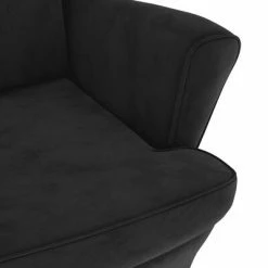 VidaXL Fauteuil Noir Velours -Fauteuils Soldes image 6 324065