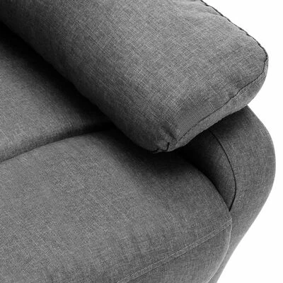 VidaXL Canapé inclinable à 2 places Gris clair Tissu 8 VidaXL Canapé inclinable à 2 places Gris clair Tissu – Image 6