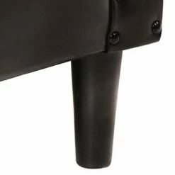 VidaXL Fauteuil Noir Cuir véritable -Fauteuils Soldes image 6 325125