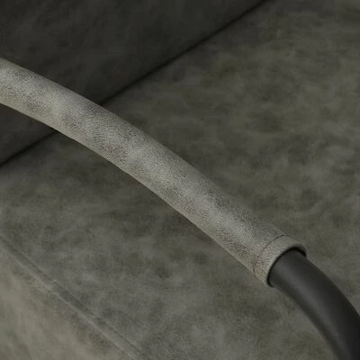 VidaXL Fauteuil Gris Similicuir 8 VidaXL Fauteuil Gris Similicuir – Image 6