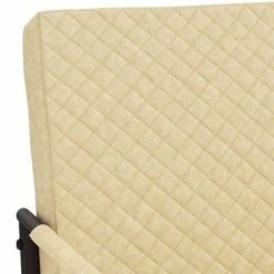 VidaXL Chaise cantilever Crème Similicuir -Fauteuils Soldes image 6 325782