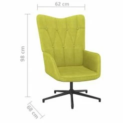 VidaXL Chaise de relaxation Vert Tissu 13 VidaXL Chaise de relaxation Vert Tissu -Fauteuils Soldes image 6 327572