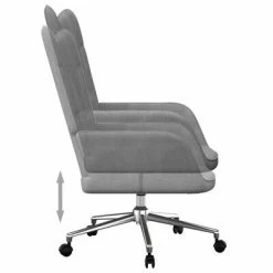 VidaXL Chaise de relaxation Gris foncé Tissu -Fauteuils Soldes image 6 327634