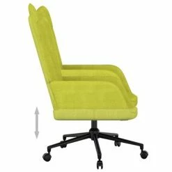 VidaXL Chaise de relaxation Vert Tissu -Fauteuils Soldes image 6 327649