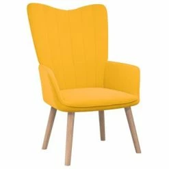 VidaXL Chaise de relaxation avec repose-pied Jaune moutarde Velours 13 VidaXL Chaise de relaxation avec repose-pied Jaune moutarde Velours -Fauteuils Soldes image 6 327673