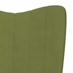 VidaXL Chaise de relaxation Vert clair Velours -Fauteuils Soldes image 6 327702