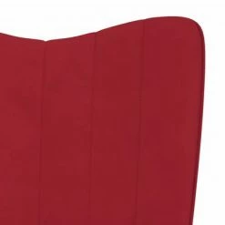 VidaXL Chaise de relaxation Rouge bordeaux Velours 13 VidaXL Chaise de relaxation Rouge bordeaux Velours -Fauteuils Soldes image 6 327704