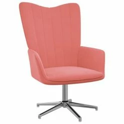 VidaXL Chaise de relaxation avec repose-pied Rose Velours -Fauteuils Soldes image 6 327736