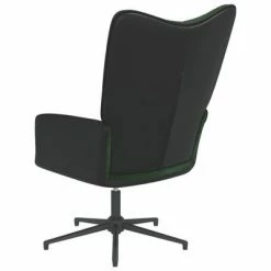 VidaXL Chaise de relaxation Vert foncé Velours et PVC -Fauteuils Soldes image 6 327833