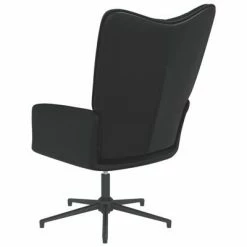 VidaXL Chaise de relaxation Noir Velours et PVC 13 VidaXL Chaise de relaxation Noir Velours et PVC -Fauteuils Soldes image 6 327837