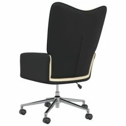 VidaXL Chaise de relaxation Blanc crème Velours et PVC -Fauteuils Soldes image 6 327906