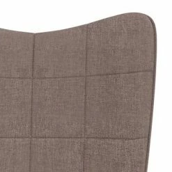 VidaXL Chaise de relaxation Taupe Tissu 13 VidaXL Chaise de relaxation Taupe Tissu -Fauteuils Soldes image 6 327994