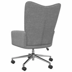 VidaXL Chaise de relaxation Gris clair Tissu -Fauteuils Soldes image 6 328029