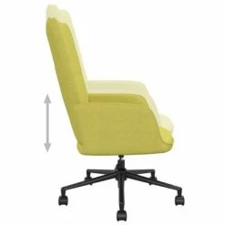 VidaXL Chaise de relaxation Vert Tissu -Fauteuils Soldes image 6 328045