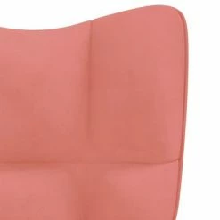VidaXL Chaise de relaxation Rose Velours -Fauteuils Soldes image 6 328055