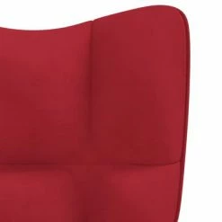 VidaXL Chaise de relaxation Rouge bordeaux Velours -Fauteuils Soldes image 6 328056