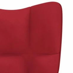 VidaXL Chaise de relaxation Rouge bordeaux Velours -Fauteuils Soldes image 6 328078