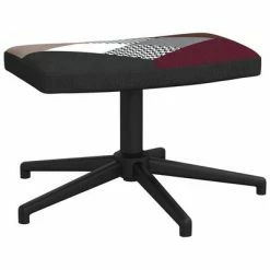 VidaXL Chaise de relaxation avec repose-pied Patchwork Tissu 13 VidaXL Chaise de relaxation avec repose-pied Patchwork Tissu -Fauteuils Soldes image 6 328200