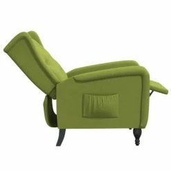 VidaXL Fauteuil inclinable Vert clair Velours 13 VidaXL Fauteuil inclinable Vert clair Velours -Fauteuils Soldes image 6 329344