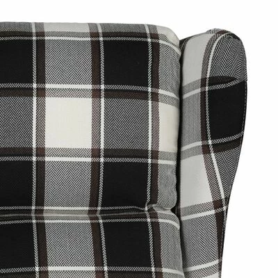 VidaXL Fauteuil inclinable Marron et blanc Tissu 8 VidaXL Fauteuil inclinable Marron et blanc Tissu – Image 6