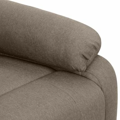 VidaXL Fauteuil inclinable Taupe Tissu 8 VidaXL Fauteuil inclinable Taupe Tissu – Image 6