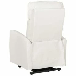 VidaXL Fauteuil inclinable Crème Similicuir -Fauteuils Soldes image 6 329626