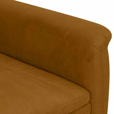 VidaXL Fauteuil inclinable Marron Similicuir daim 8 VidaXL Fauteuil inclinable Marron Similicuir daim â Image 6