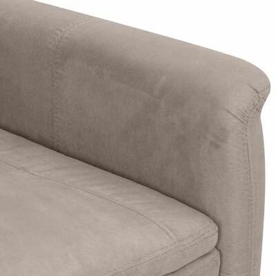 VidaXL Fauteuil inclinable Taupe Similicuir daim 8 VidaXL Fauteuil inclinable Taupe Similicuir daim – Image 6