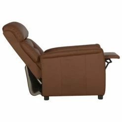 VidaXL Chaise inclinable Marron Similicuir -Fauteuils Soldes image 6 329673