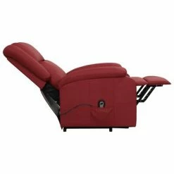 VidaXL Fauteuil inclinable Rouge bordeaux Similicuir -Fauteuils Soldes image 6 329689