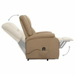 VidaXL Fauteuil inclinable Cappuccino Similicuir -Fauteuils Soldes image 6 329691